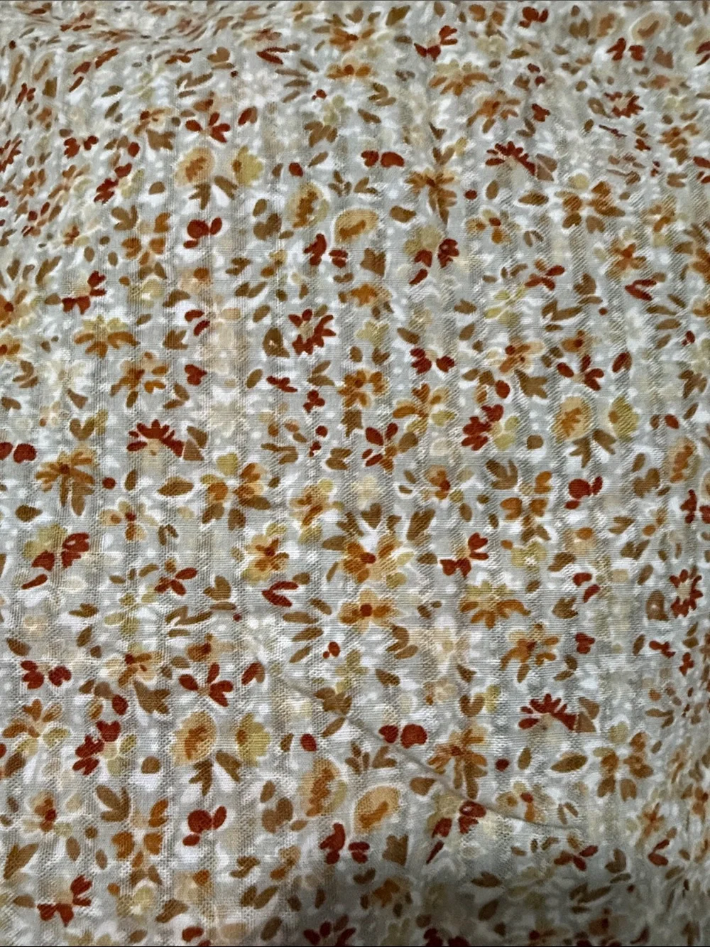Madewell Yellow Floral Smocked Puff Sleeve Crop Top